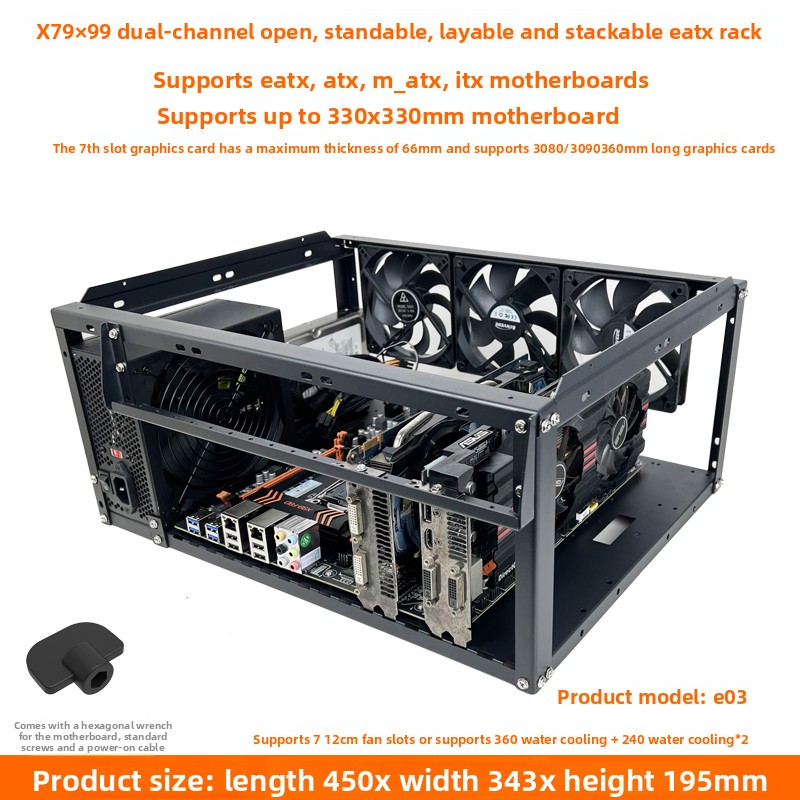 Atx Case - Gabinete de PC com estrutura aberta