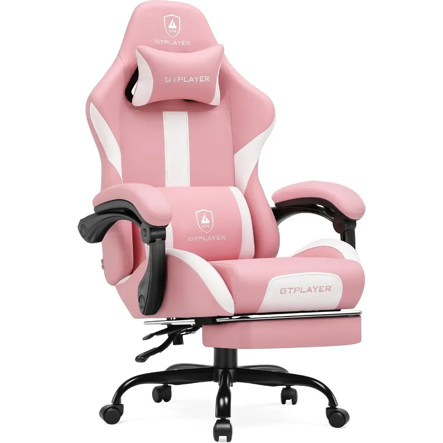 Computer Case - Cadeira de jogos com apoio para
