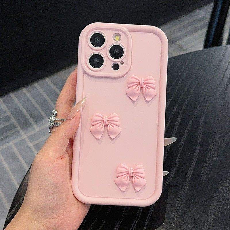 Matte Pc Case - Capa de Telefone com Laço Rosa
