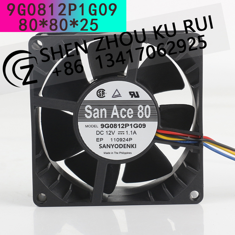 Sanyo 12V 1.1A AC EC 8038 80x8 - Case Fan Controller avaliação e preço