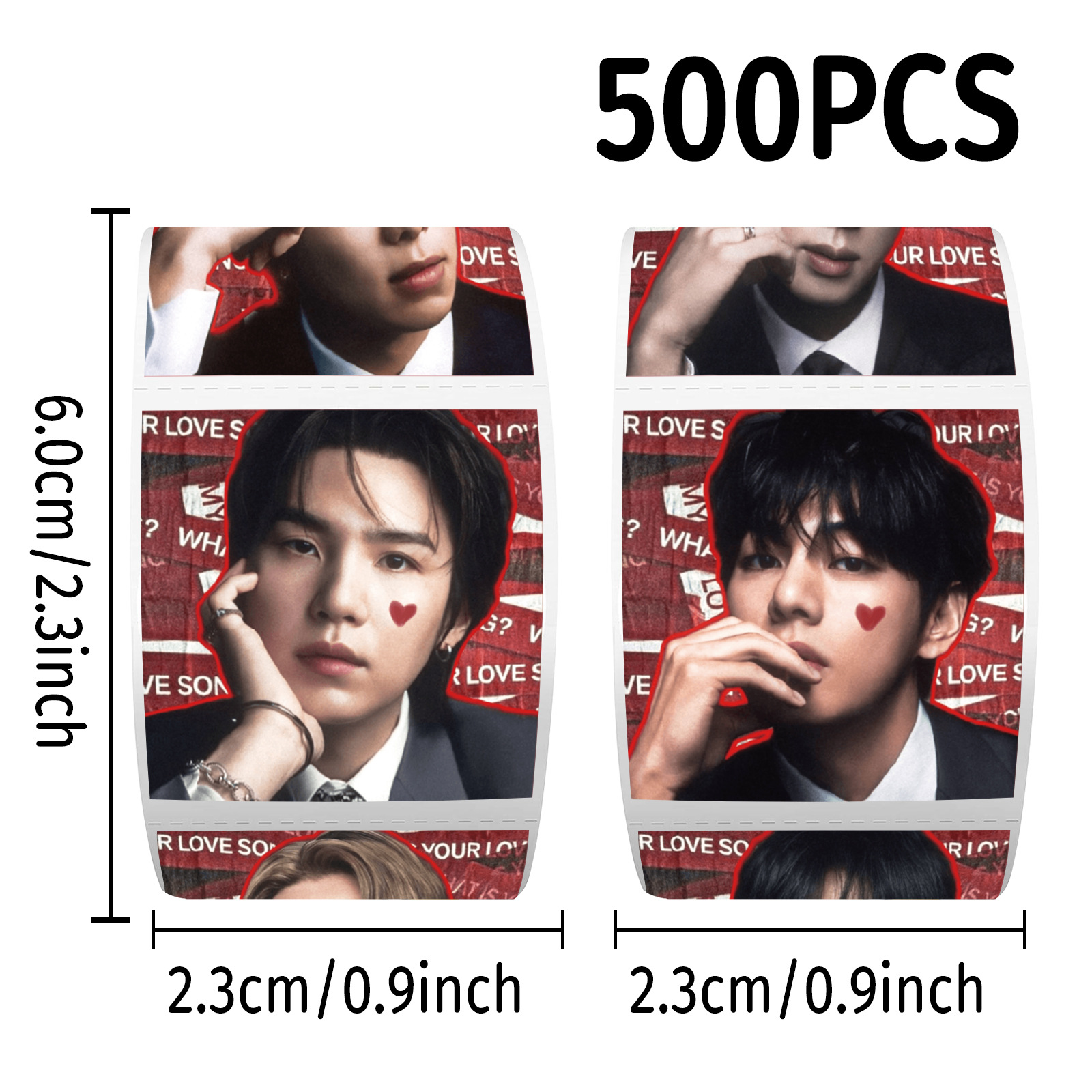 Adesivos em Rolo K-pop BTS 500 - Case Fans avaliação e preço